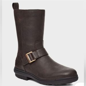 Women's Ugg's - Hapsburg Mid Waterproof Leather Moto Biker Boot